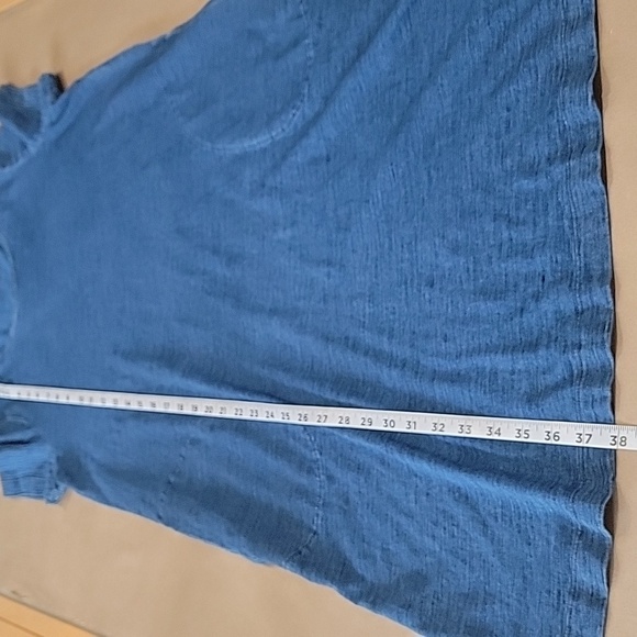 Pure Jill Indigo Size Dark Wash Blue T Shirt Dress with Pockets, Exc Used Cond - Picture 9 of 12